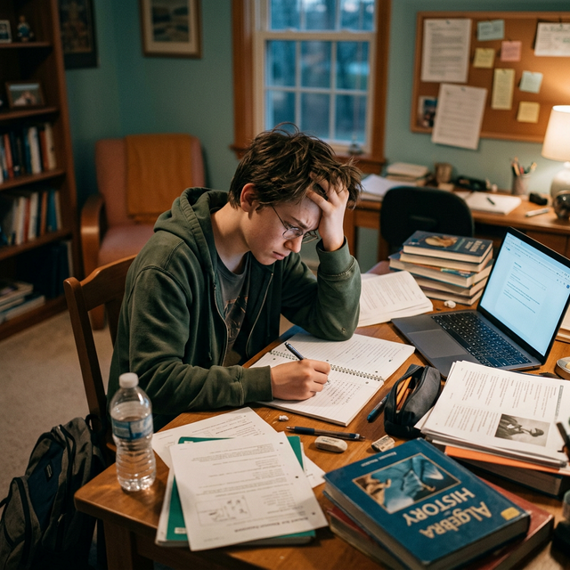 Nachdenklicher Jugendlicher